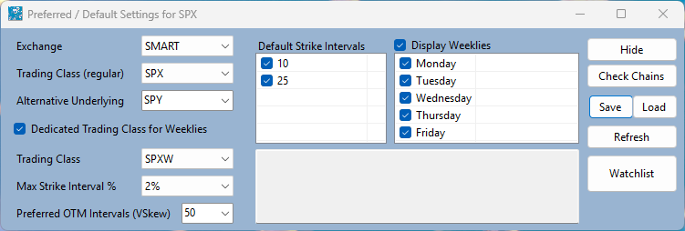 Symbol Settings
